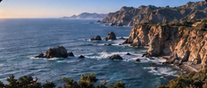 Sample photo: Big Sur coastline